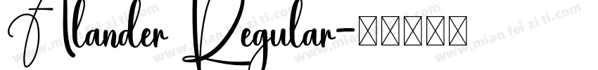 Alander Regular字体转换